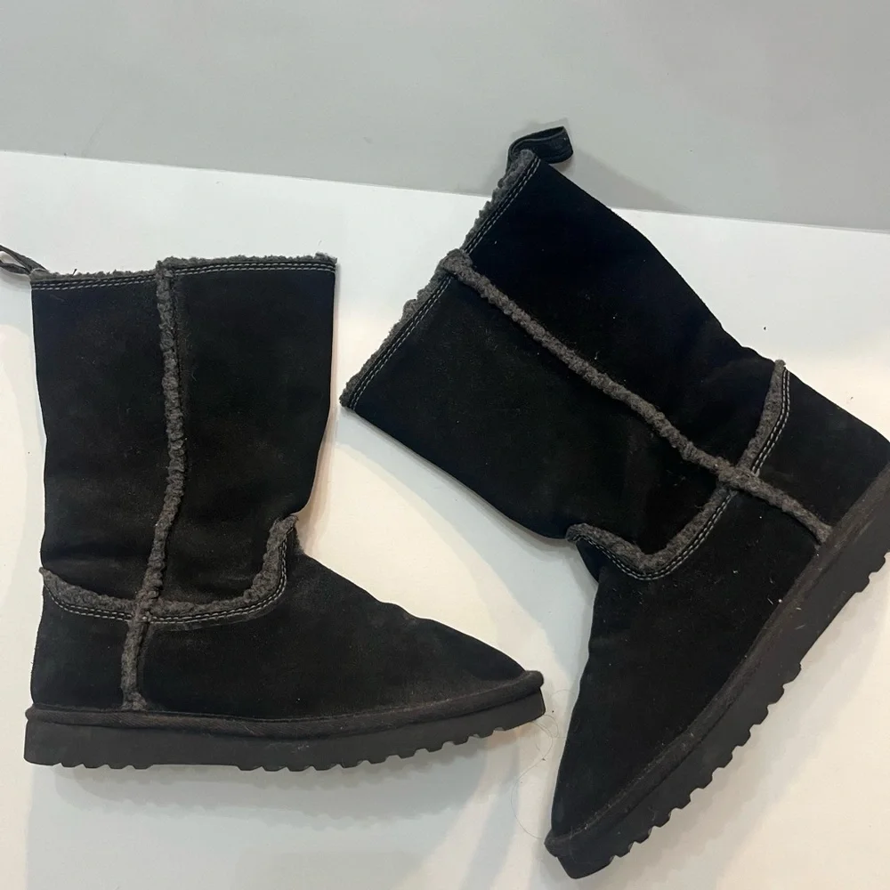 AMERICAN EAGLE winter suede boots Sherpa lined size 9‎